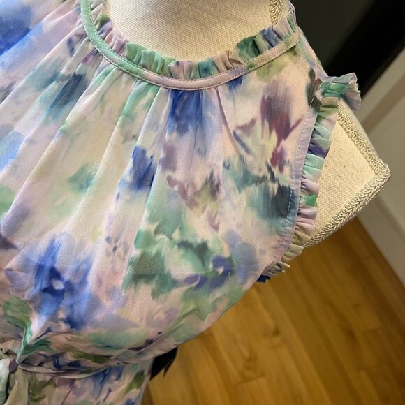 Adrianna Papell Watercolor Floral Midi Dress size 2 NWT - Picture 6 of 14